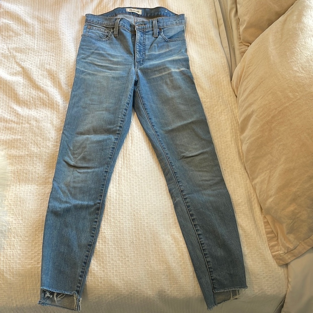 Madewell denim 9 inch high rise skinny jean size 28